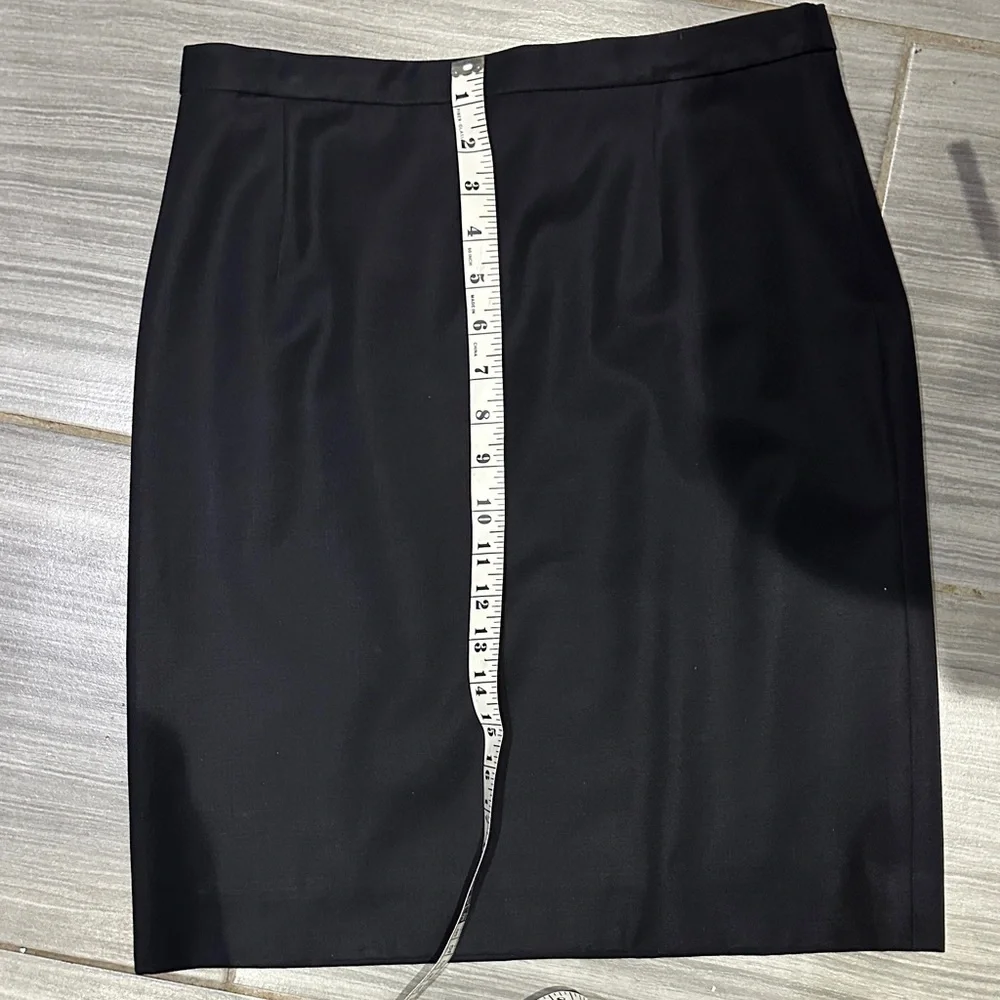 Escada by Margaretha Ley Navy Wool Skirt – Made in Germany, Size 36 - Picture 2 of 8